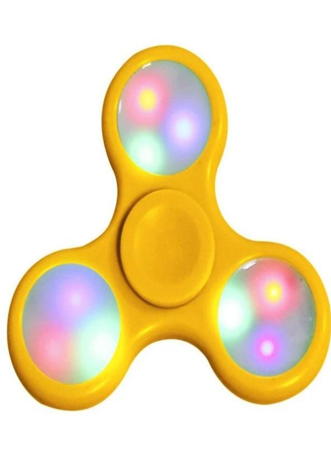 لعبة بريمسونز® الدوارة اليدوية المكتبية - لعبة حسية سريعة وسلسة لتخفيف التوتر للأطفال والكبار - هدية مثالية لحفلات أعياد الميلاد - بأربعة محامل - لون أصفر